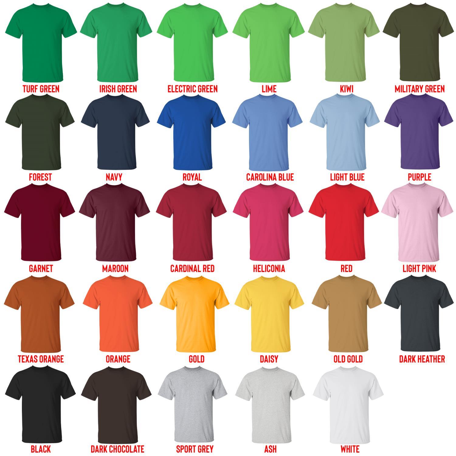 t shirt color chart - Ranma 1/2 Merch